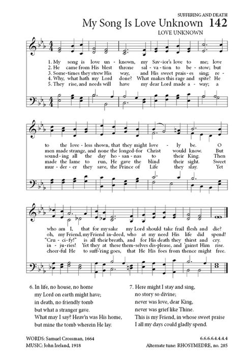 My Song Is Love Unknown .